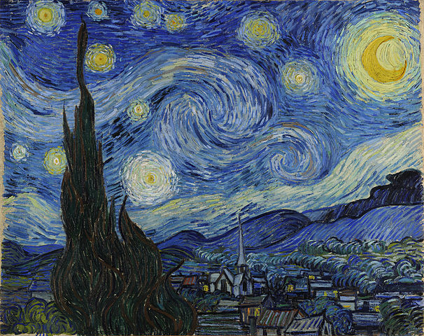 Vincent Van Gough's "The Starry Night." 